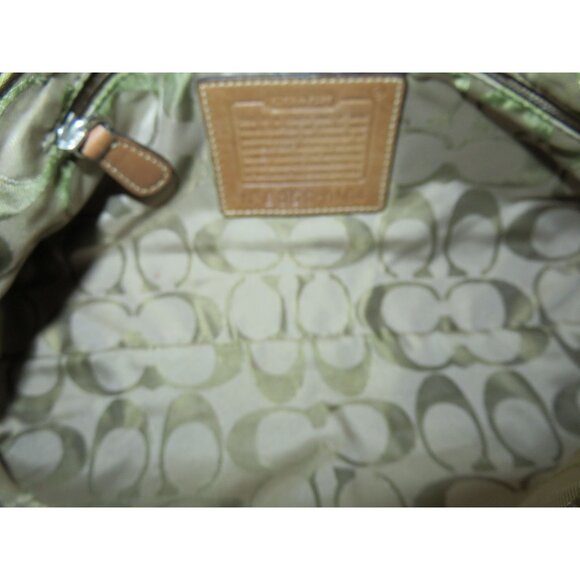 Coach 2005 Tan Leather Mini Baguette Hobo Satchel Bag 8A64 - Picture 7 of 15